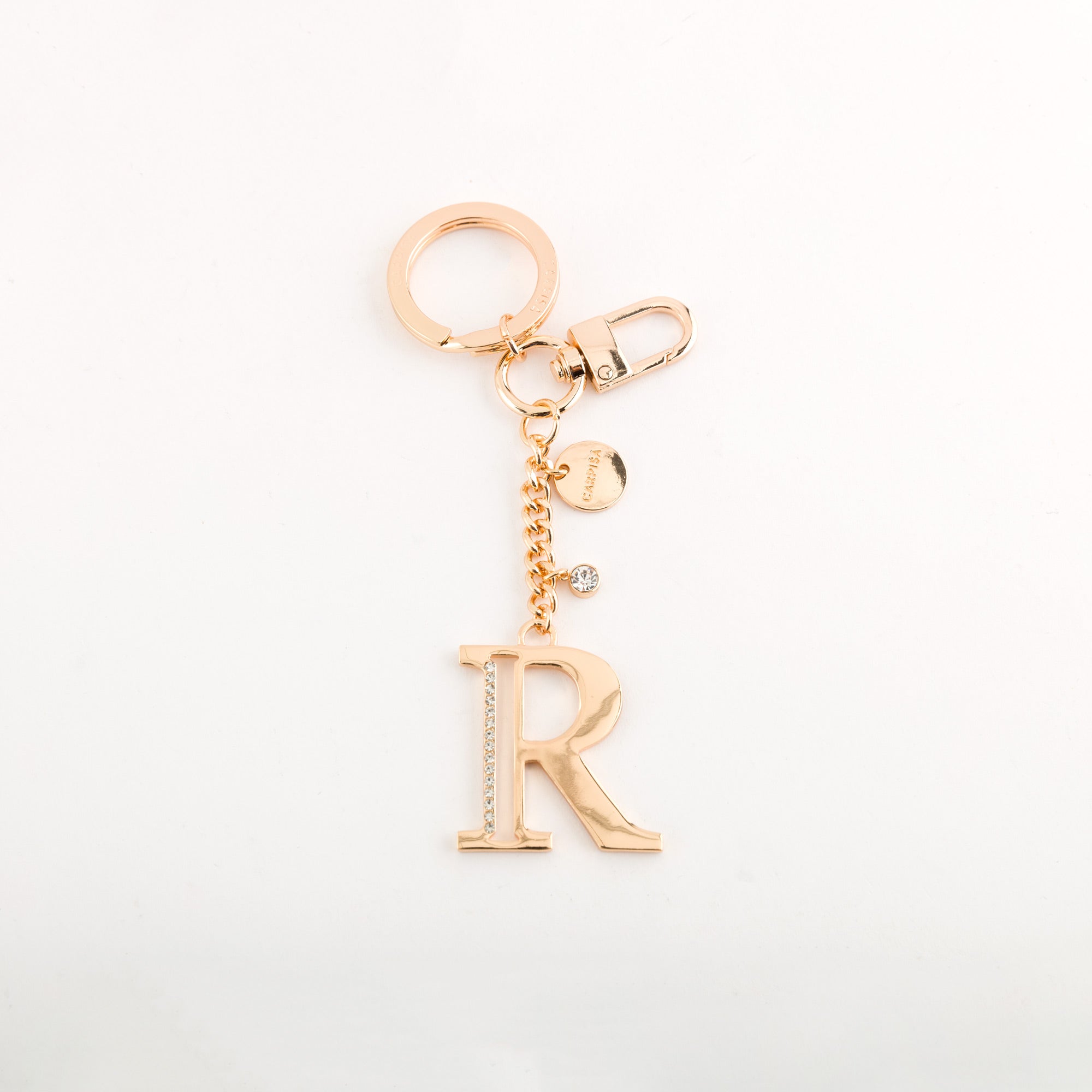 Women's Metal Keychain - Glare letters keycha Light Gold