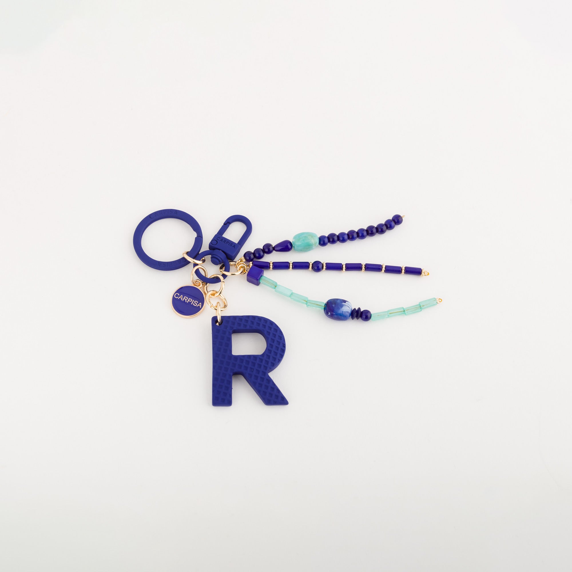 Schlüsselanhänger für Damen - Puffy Letters Keycha Bluette
