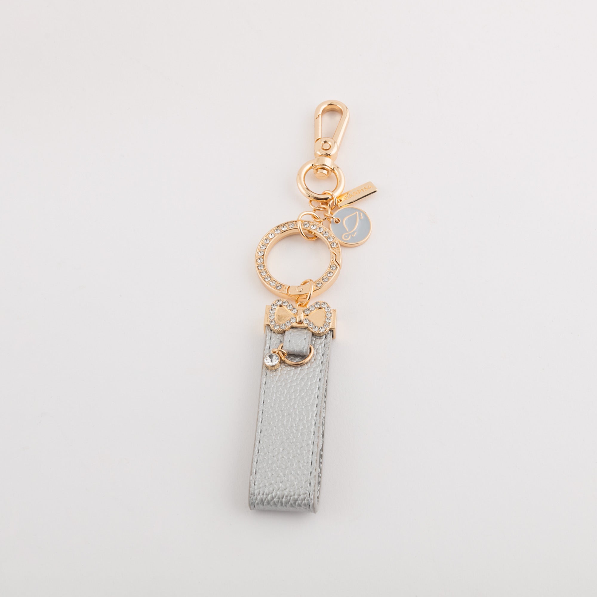 Portachiavi Donna - Bow strass keychain Argento