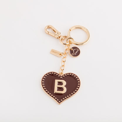 Women's Metal Keychain - Heart letters keycha Cherry