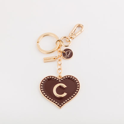 Portachiavi Metallo Donna - Heart letters keycha Ciliegia