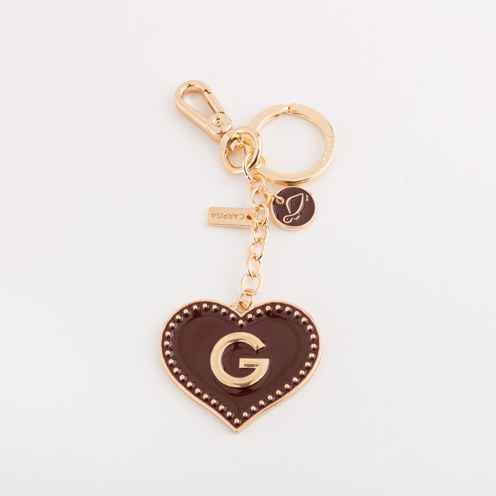 Portachiavi Metallo Donna - Heart letters keycha Ciliegia
