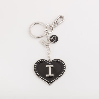 Portachiavi Metallo Donna - Heart letters keycha Nero