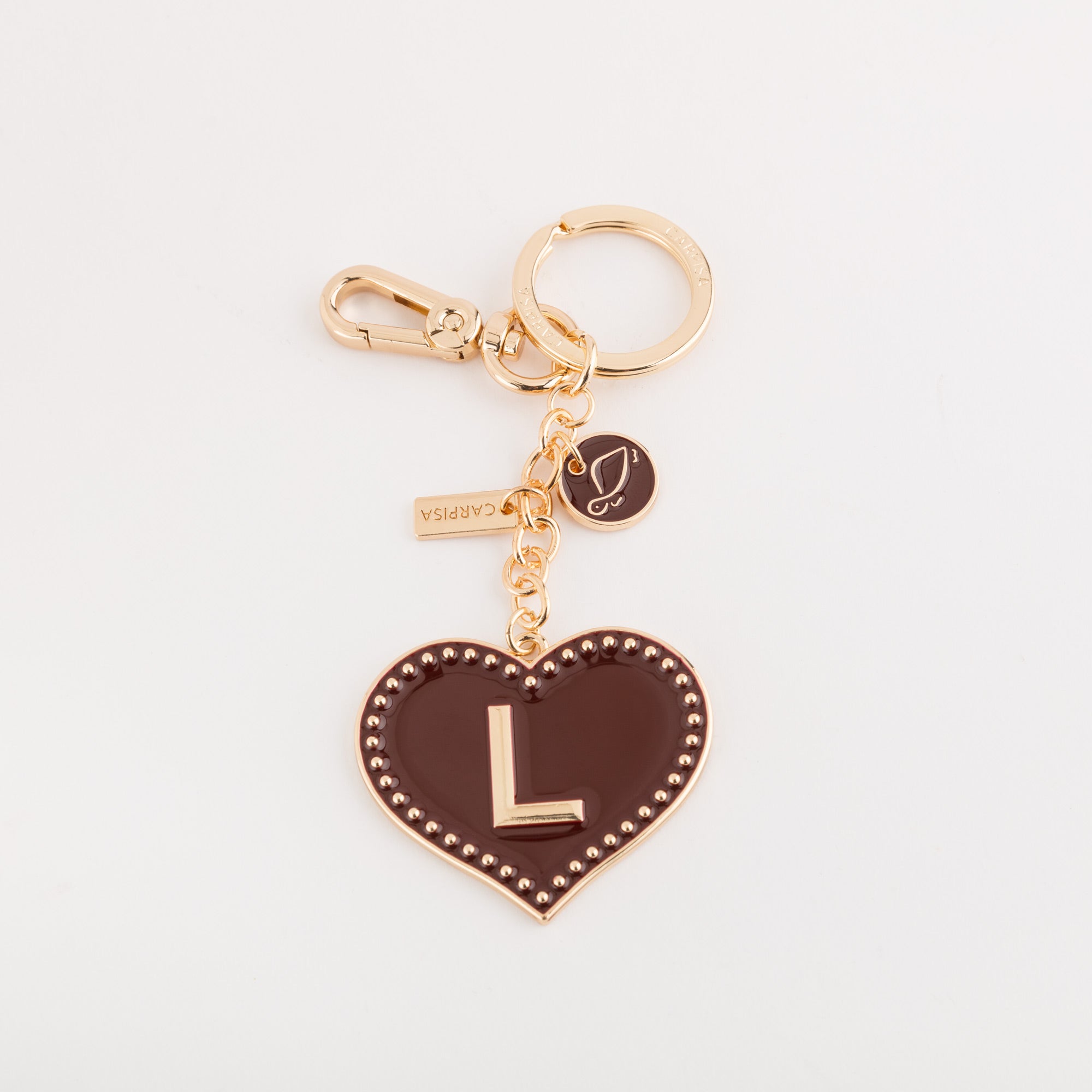 Portachiavi Metallo Donna - Heart letters keycha Ciliegia