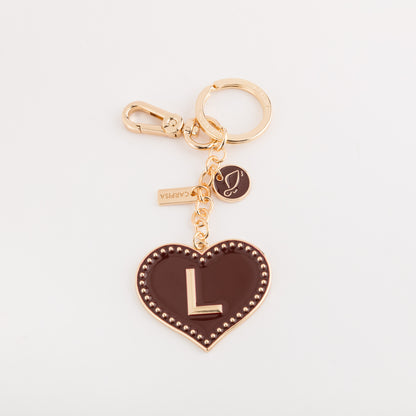 Portachiavi Metallo Donna - Heart letters keycha Ciliegia