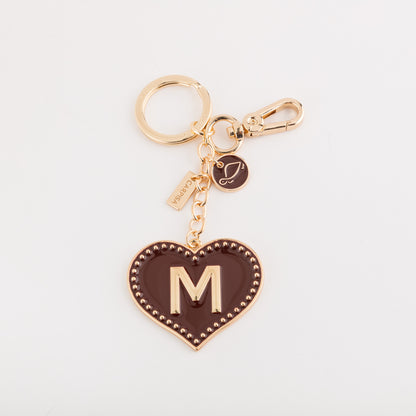 Damen Metall Schlüsselanhänger - Herz Buchstaben Schlüsselanhänger Kirsche