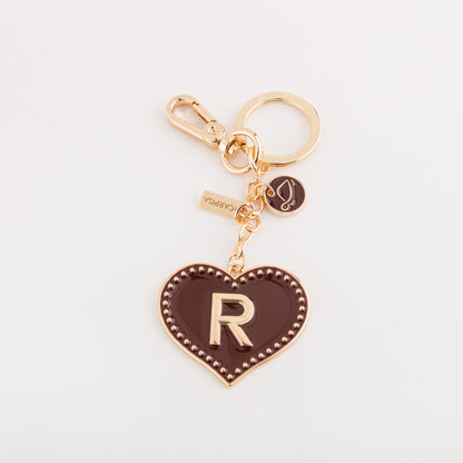 Women's Metal Keychain - Heart letters keycha Cherry