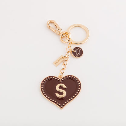 Women's Metal Keychain - Heart letters keycha Cherry