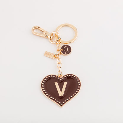 Portachiavi Metallo Donna - Heart letters keycha Ciliegia