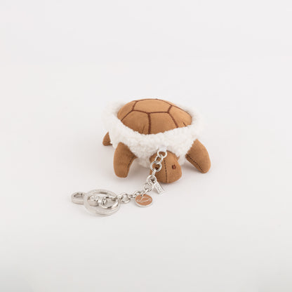 Portachiavi Donna - Teddy pendant v2 Cuoio/Crema