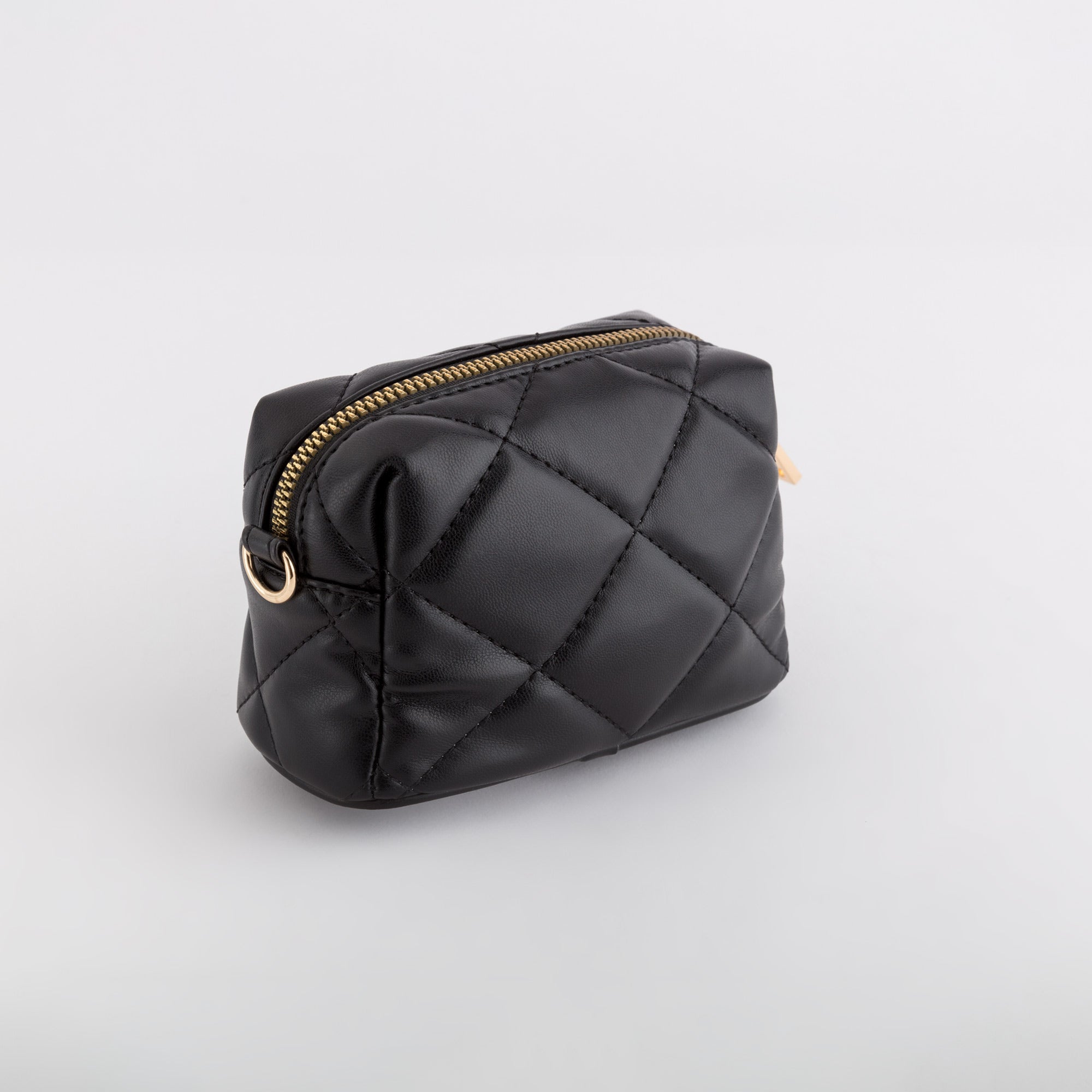 Women's Necessaire/Shoulder Bag - Peonia beauty Black