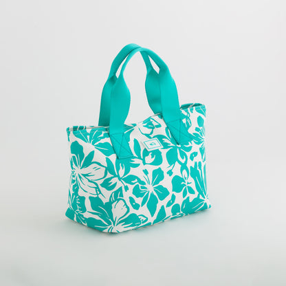 Kosmetiktasche für Damen - Augusta Aquamarin/Weiß