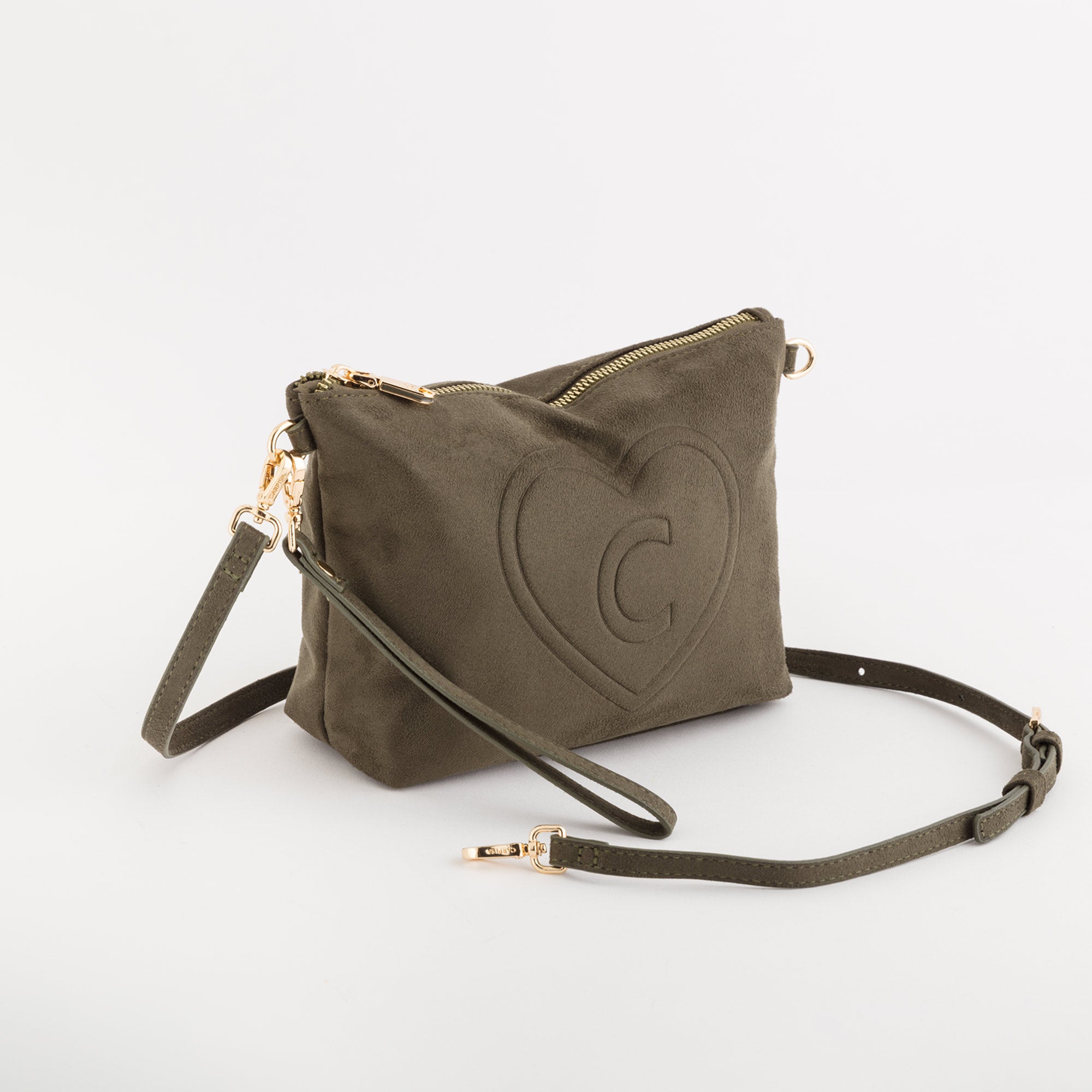 Necessaire/Tracollina Donna - Oceania suede Bosco