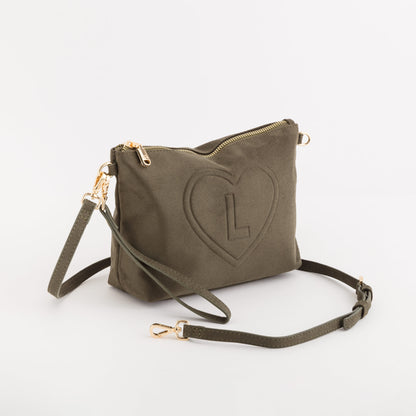 Necessaire/Tracollina Donna - Oceania suede Bosco