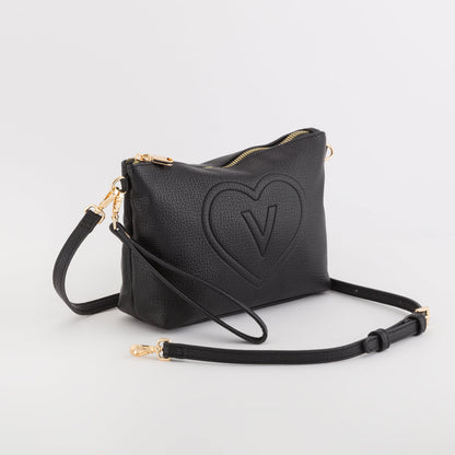 Necessaire/Schultertasche für Damen - Ozeanien Schwarz