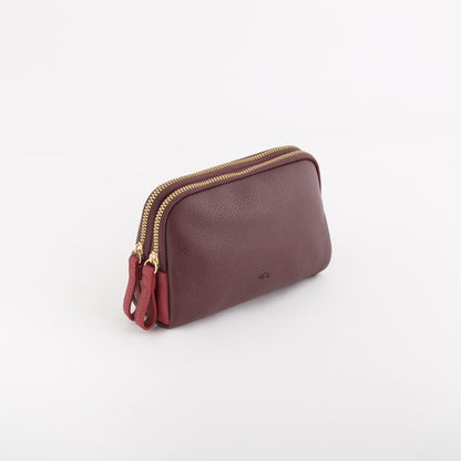 Women's Toiletry Bag - Berna wallet Plum/Cherry
