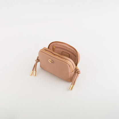 Kosmetiktasche für Damen - Geldbörse Erica Nocciola