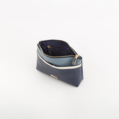 Kosmetiktasche für Damen - Fresia wallet v2 Blu Navy/Multicolore