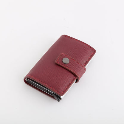 Men's Credit Card Holder - New 6754 Burgundy