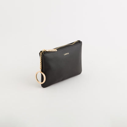 Women's Coin Purse with Keychain - Loto v2 wallet Black