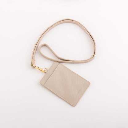 Badge holder - Begonia winter Sand