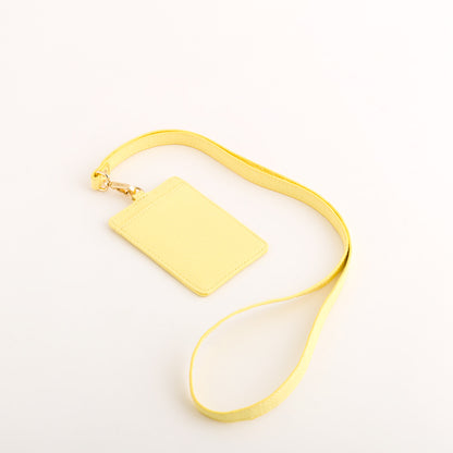 Badge holder - Althea v2 Light Yellow