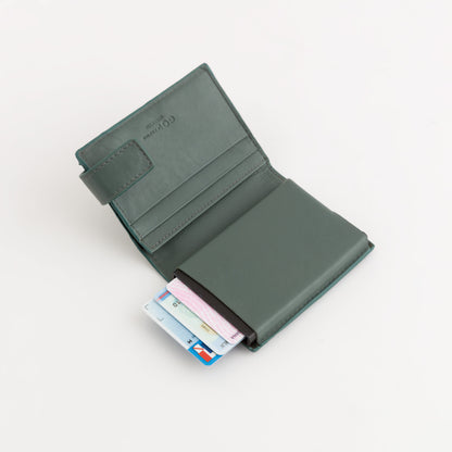 Portacarte Di Credito Uomo - Ilasy new Verde fumo