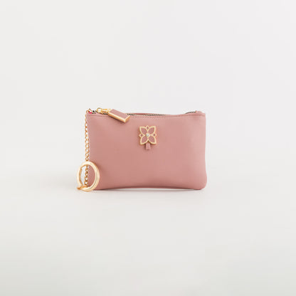 Portamonete Con Portachiavi Donna - Marte Cipria