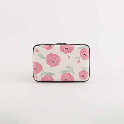 Kreditkartenetui für Damen – Vinca-Kartenetui Mehrfarbiges Bonbonrosa