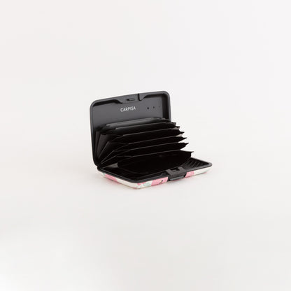 Kreditkartenetui für Damen – Vinca-Kartenetui Mehrfarbiges Bonbonrosa