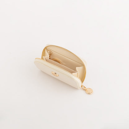 Portamonete Con Portachiavi Donna - Anturio wallet Crema