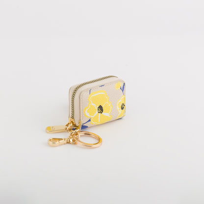 Geldbörse mit Schlüsselbund für Damen - Acqua Wallet v2 Zitronengelb Multi