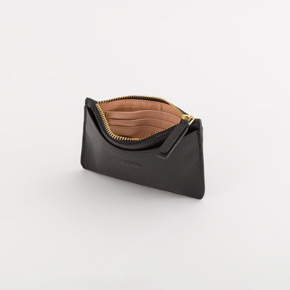 Portamonete Con Portachiavi Donna - Delta spring Nero