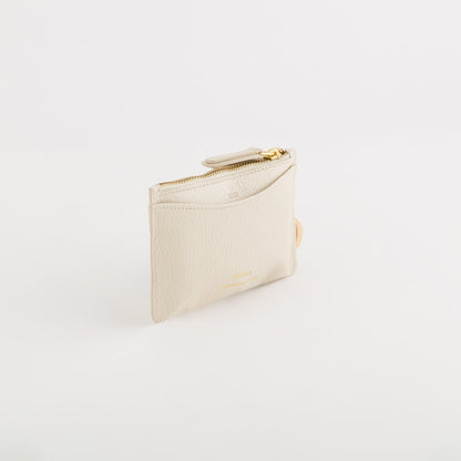 Damen-Geldbörse mit Schlüsselanhänger – Delta Spring Creme