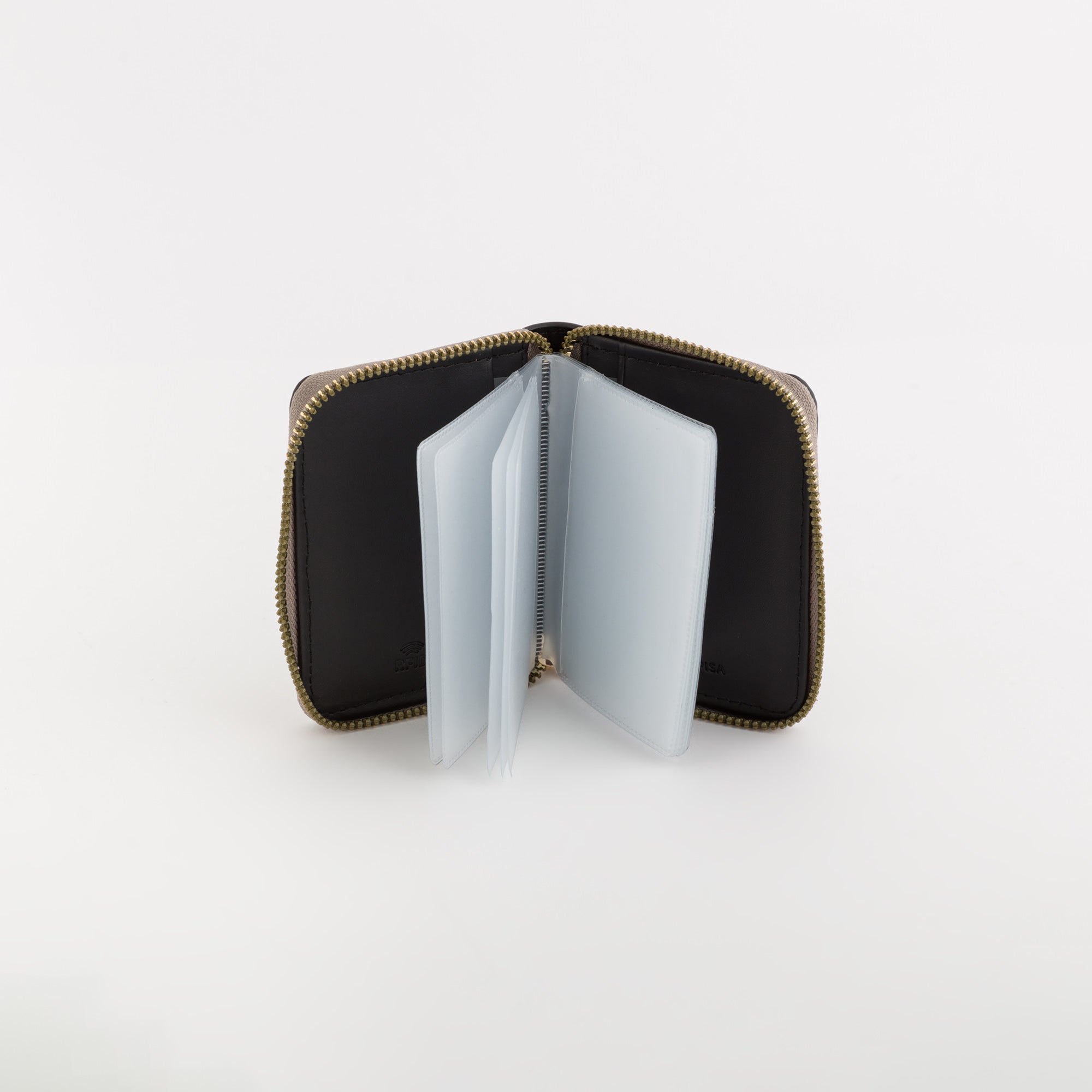 Women's Credit Card Holder - Diana Wallet Taupe/Black