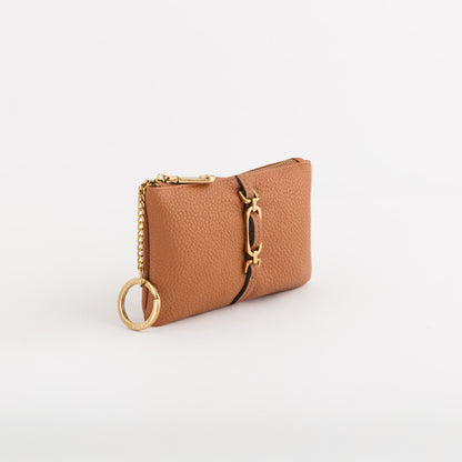 Portamonete Con Portachiavi Donna - Giulia wallet Cuoio