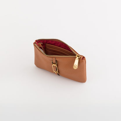 Portamonete Con Portachiavi Donna - Giulia wallet Cuoio