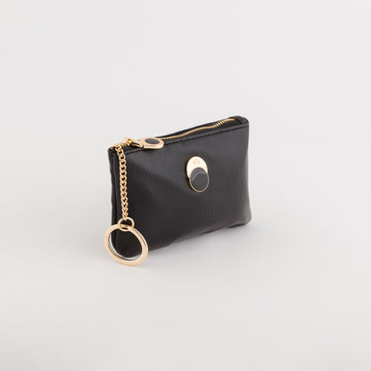 Portamonete Con Portachiavi Donna - Sitka wallet Nero