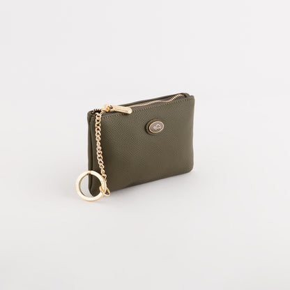 Monedero de mujer con llavero - Accesorios Leonia Bosque