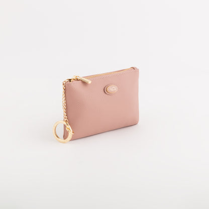 Monedero de mujer con llavero - Accesorios Leonia Polvo