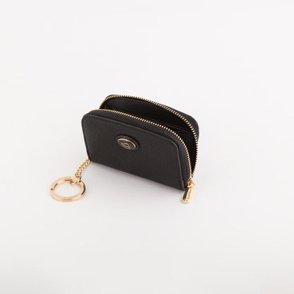 Portamonete Con Portachiavi Donna - Leonia accessories Nero