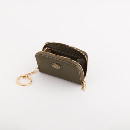 Portamonete Con Portachiavi Donna - Leonia accessories Bosco