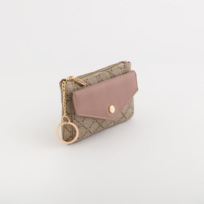 Portamonete Con Portachiavi Donna - Diana wallet winter Tortora/Cipolla