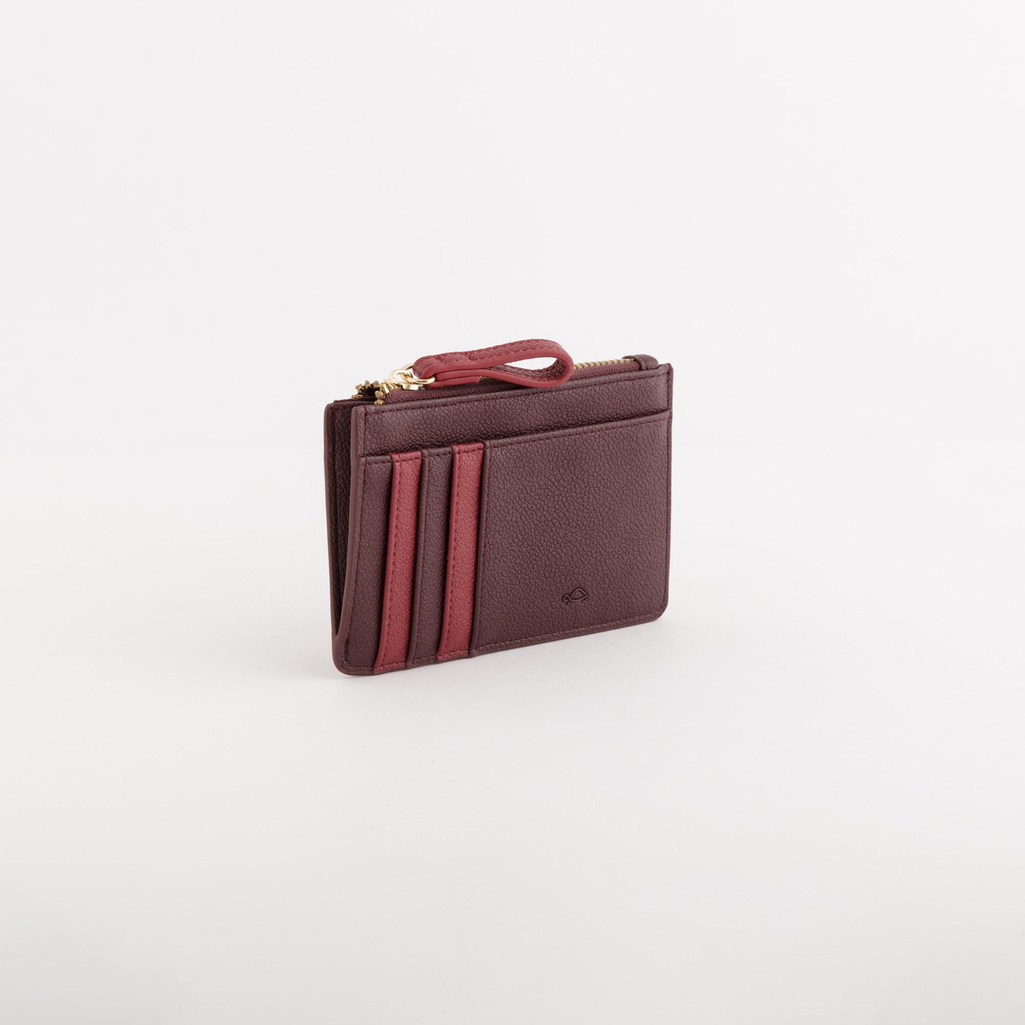 P/Monete Con P/Carte Credito Donna - Berna wallet Prugna/Ciliegia