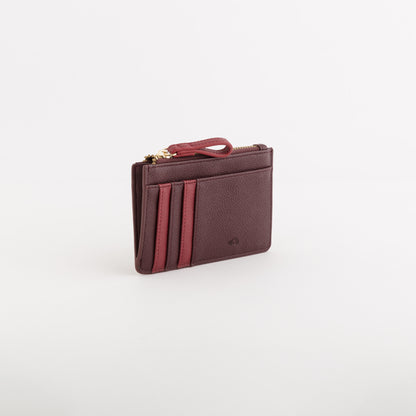 P/Monete Con P/Carte Credito Donna - Berna wallet Prugna/Ciliegia
