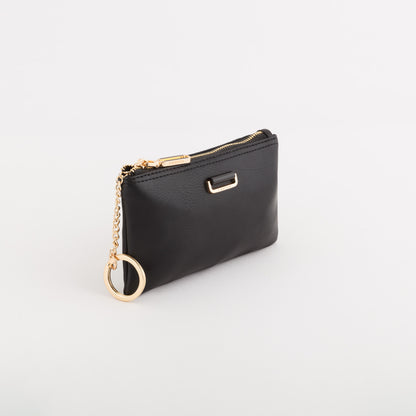 Portamonete Con Portachiavi Donna - Zurigo wallet Nero