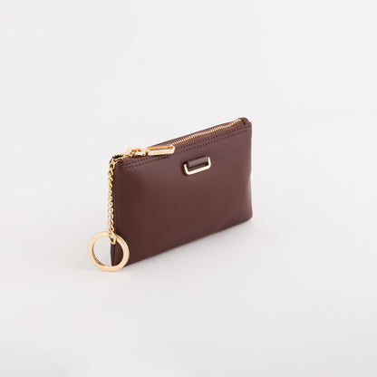 Portamonete Con Portachiavi Donna - Zurigo wallet Prugna