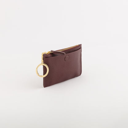 Women's Coin Purse with Keychain - Delta Winter Prune