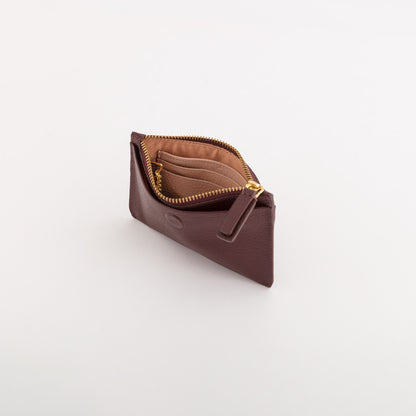 Women's Coin Purse with Keychain - Delta Winter Prune