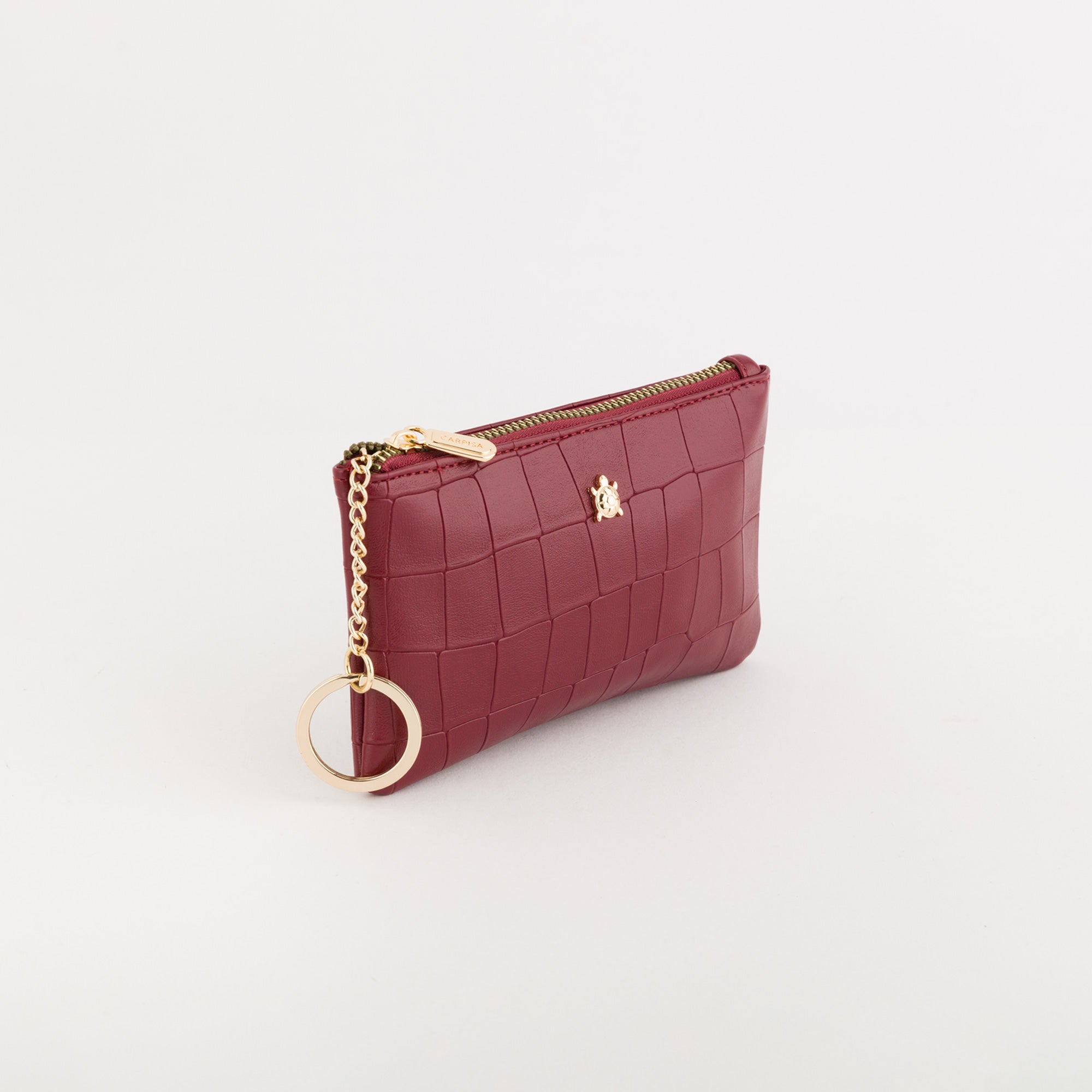 Portamonete Con Portachiavi Donna - Wels wallet Ciliegia